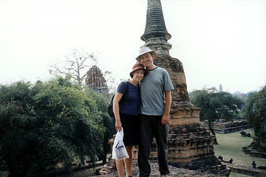 Tourist couple -- Ayuthaya, Thailand