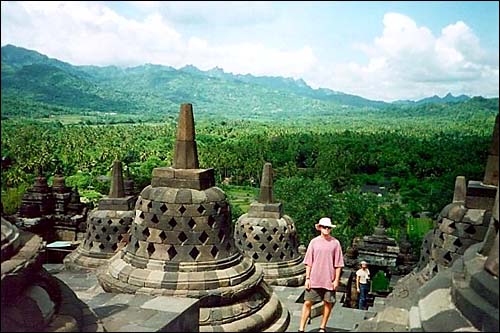 Indiana Connolly and the Temple of Doom -- Borobudur Temple, Java, Indonesia