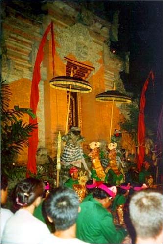 Legong dance, possibly "Taruna Jaya" dance -- Ubud, Bali, Indonesia