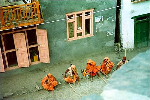 Indian Sadhu on pilgrimage from India -- Muktinath, Nepal