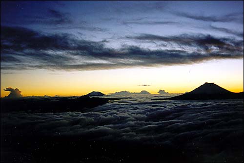 The Avenue of the Volcanoes at Dawn -- Ecuador