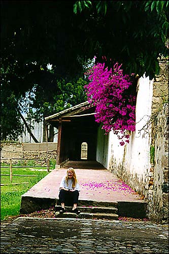 Michele at Hacienda Guachala -- Cayumbe, Ecuador