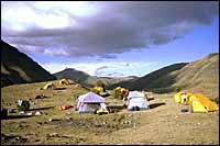 Campsite near Laguna Huecrococha (13,000') :: Cordillera Blanca, Peru