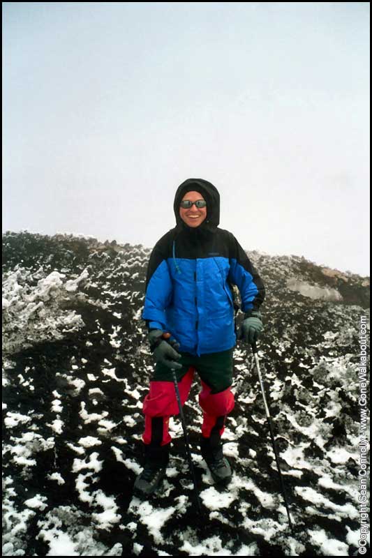 Lava fields near the top of Vulcan Villarica -- Pucon, Chile