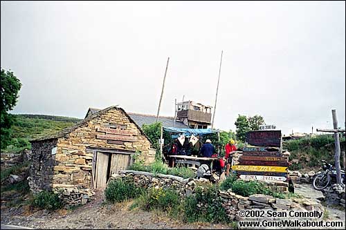 Pilgrim stop -- Manjarin, Spain