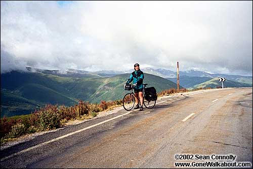 Cold riding -- Rabanal del Camino, Spain