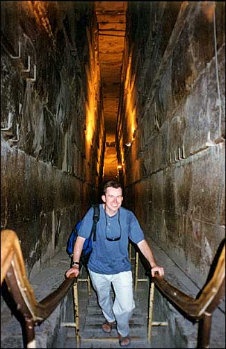 Inside of the Great Pyramid -- Giza, Egypt