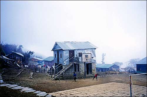 High altitude basketball -- Ghorepani, Nepal