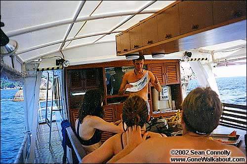 Dive briefing onboard the Genesis I -- Similan Islands, Thailand