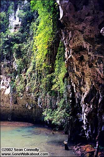 Inside the "Mountain Lagoon", Raileh Beach -- Krabi, Thailand